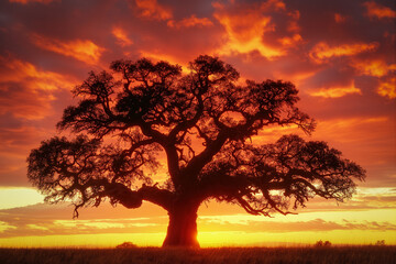 Wall Mural - Kruger national park sunset