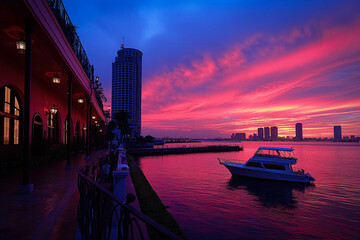 Sticker - Manila bay sunset