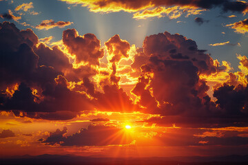 Canvas Print - New mexico sunset