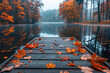 © Tina - fall scene, lake in fall, tranquility, fall background