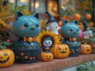 Whimsical Halloween with cute ghoulish touches