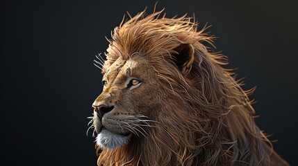 Wall Mural - king lion