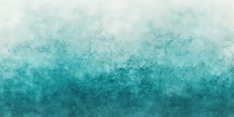 Wall Mural - Abstract Watercolor Background with Teal and White Gradient