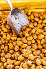 Olives provencale on a open marketplace in France