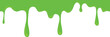 © LadadikArt - Green paint drops. Creative slime cartoon border
