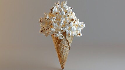 Canvas Print - popcorn cone