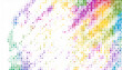 © jayasankar - Vibrant Colorful Dots Create Abstract Art in Vivid Rainbow Patterns on White Background