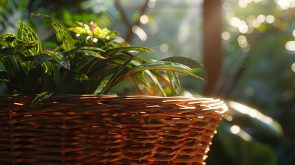 Poster - wicker basket