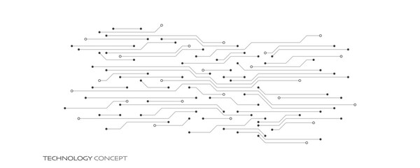 Poster - Circuit board texture with communication technology concept