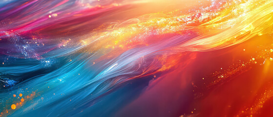 Wall Mural - A colorful, swirling pattern of light and dark blue and red colors