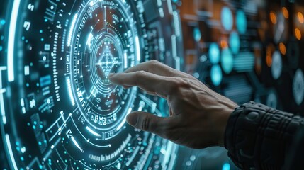 a control,can use computer,which show its future, --ar 16:9 Job ID: b7b5b238-7403-4233-8413-de70e0087caf