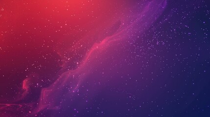 Wall Mural - A stunning gradient background blends deep purple into fiery red, showcasing a celestial atmosphere with subtle sparkling elements