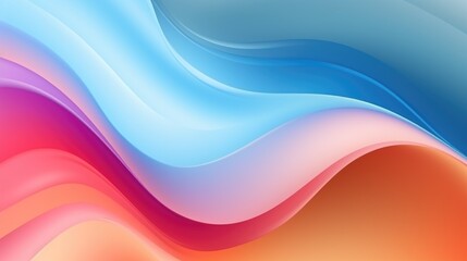 Wall Mural - Gradient mesh background with fluid, flowing shapes