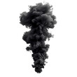 © Emre Akkoyun - Black smoke isolated on transparent background, cut out design element