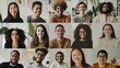 © VK Studio - A collage of joyful individuals all smiling, presenting a diverse group of faces in various settings, creating a mosaic of happiness and unity.