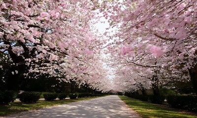 Poster - Cherry Blossom Tunnel