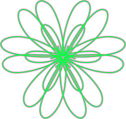 Sticker - Abstract flower