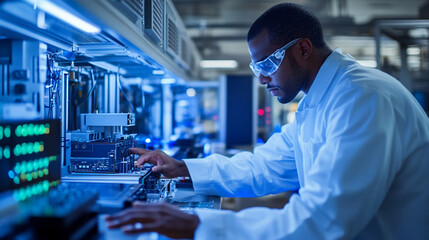 Engineers working on second-life applications for used batteries.