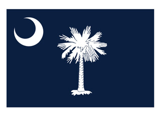 Wall Mural - Flag of the U.S. state of South Carolina