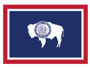 Sticker - Flag of the U.S. state of Wyoming