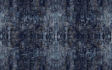 Abstract blue, white, and gray textile pattern with a modern and stylish design for fashion and interior design projects. 