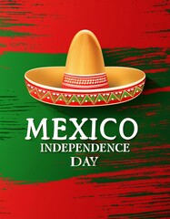 Wall Mural - Mexico Independence Day Background Poster Design.