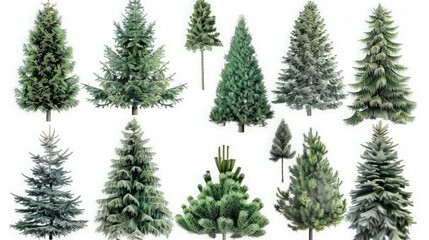 Collection of Evergreen Trees