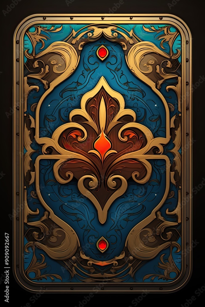 Vibrant Colorful Card Design Featuring a Dynamic Fusion of Abstract Art ...
