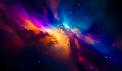 Colorful galaxy background showing the depth of space