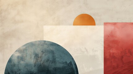 Poster - Minimalist abstract background with clean lines and soft gradients