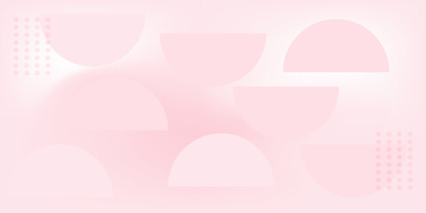 Wall Mural - Bright and soft pink background. Holographic gradient banner design