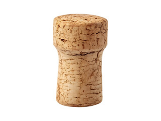 Wine cork isolated on transparent or white background