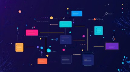 Git flow concept illustrating a software development diagram with a flowchart of branching development and release version processes Includes expanded branch models for merging commits
