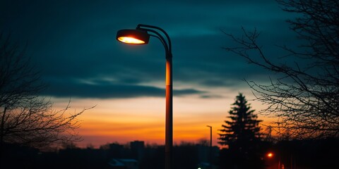 Wall Mural - Evening Street Lamp 8