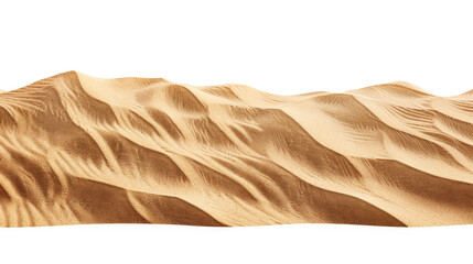 Wall Mural - desert sand dunes isolated on white