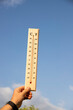 © erika8213 - Thermometer shows high temperature in summer heat