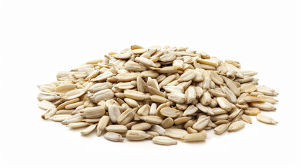 sunflower seeds isolated on white background