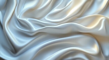 Poster - Smooth silky fabric with soft folds, abstract background. Elegance and luxury concept