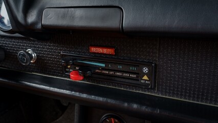 Wall Mural - Heater controls in a car