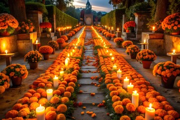 Celebration of the Dia de Muertos (Day of the dead) in Mexico