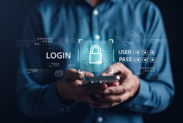 data protection with 2fa increases security. log in with a username and password or otp one time pas