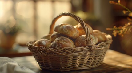 Sticker - basket with buns