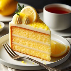 Canvas Print - lemon cake 