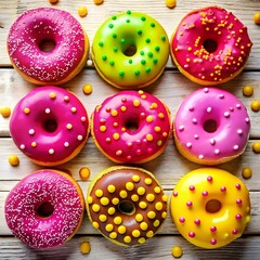 Wall Mural - donuts