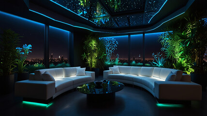 modern futuristic interior design