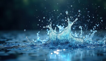 Canvas Print - Water Splash Crown.