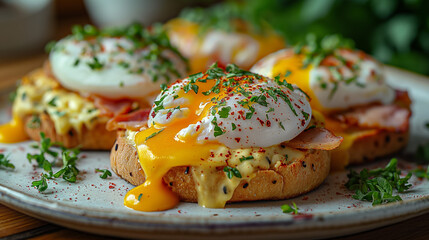 Wall Mural - eggs Benedict