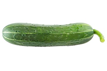 Wall Mural - Cucumber isolated on a white background