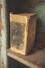 Wall Mural - The Symbolic Neglect of Knowledge A Dusty Book on the Shelf