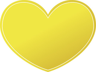 Wall Mural - Heart shape gold color